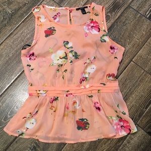 floral Blouse tank