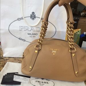 SOLD!!!Authentic PRADA chain satchel