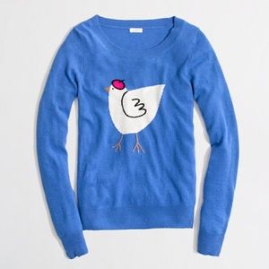 J.Crew Blue French Hen Sweater, size small