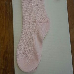 Victoria's Secret pink sequin socks
