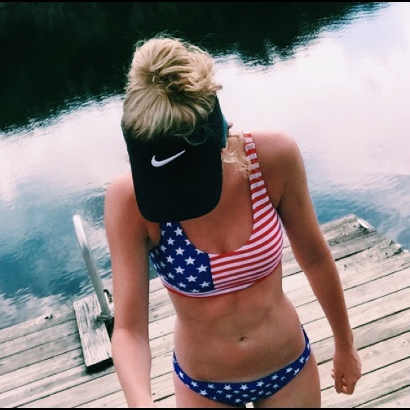 American flag swim suit