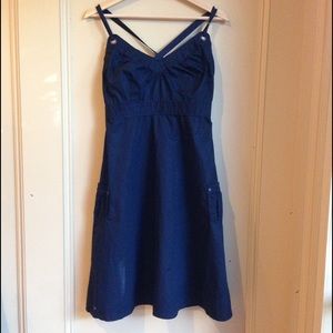 Converse Navy Cotton Dress with Adjustable Straps