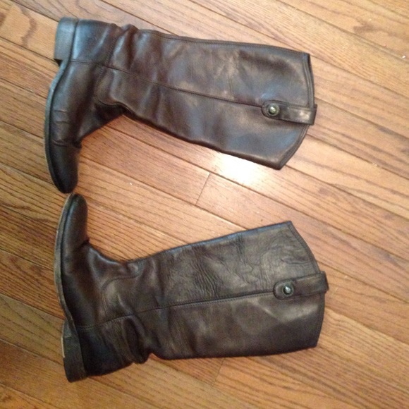 Dark Brown Frye Melissa boots