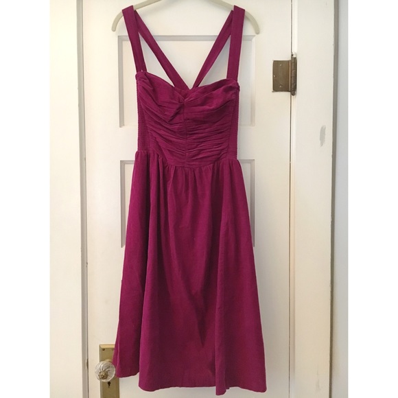 HD In Paris Corduroy dress with removable straps