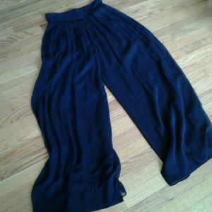 Black sheer plazzo pants.**FINAL PRICE***