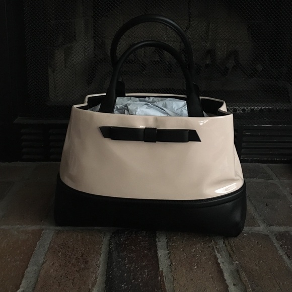 NWT 🛍 KS pink leather tote