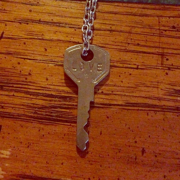 NWOT Love key necklace. By The Giving Keys.