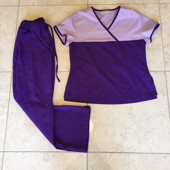 Reina Uniforms purple scrub set SALE