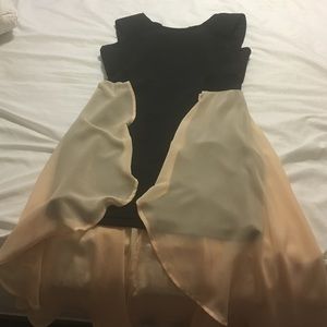 Short/long dress mesh sides