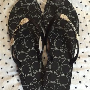 Authentic Coach Cosmo jelly flip-flops size 9