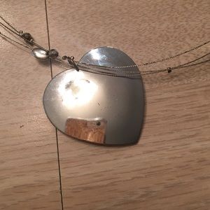 Mirror heart necklace