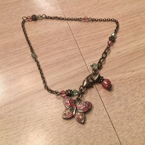 Brighton butterfly ankle bracelet