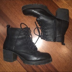 Black Pleather Booties