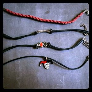DC Harley Quinn 4 Bracelet Set