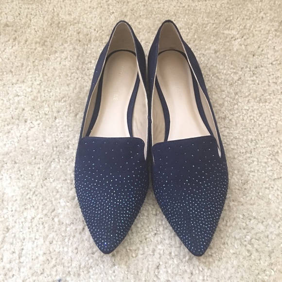 Saks fifth avenue kadia sueded fabric flat US5.5
