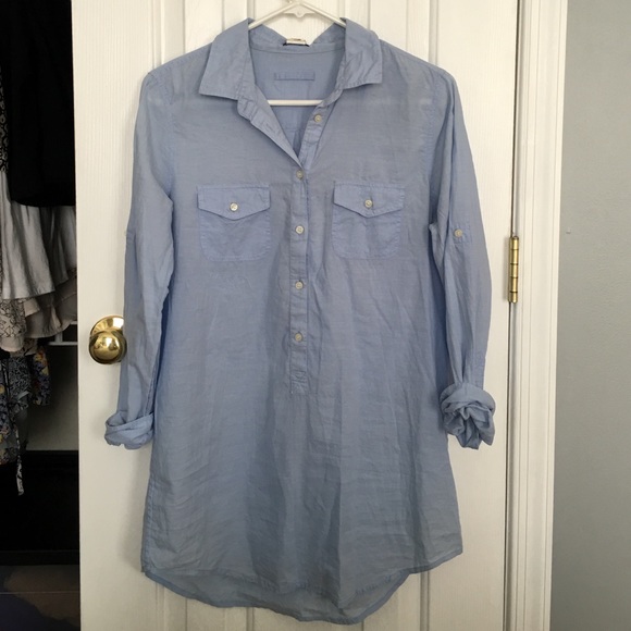 Jcrew blue pullover tunic