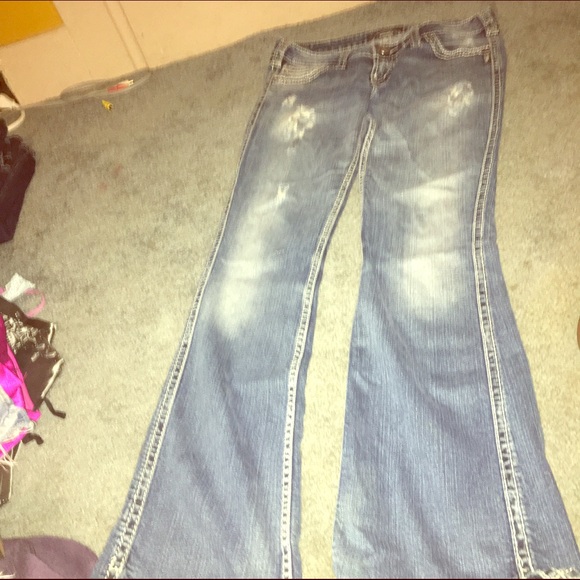 Silver jeans
