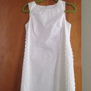 Lilly Pulitzer white shift dress size 6
