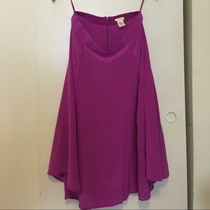 J.Crew 100% silk midi skirt in fuchsia J.Crew 100% silk midi skirt in fuchsia