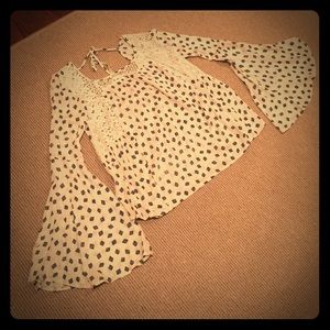 Bell-sleeved top