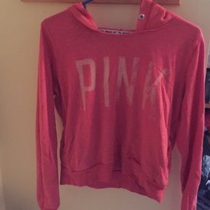 M light/faded red VS PINK hoodie pullover