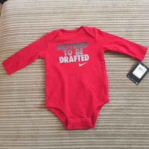Nike Red Long Sleeved Onsie