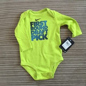 Green Nike onesie