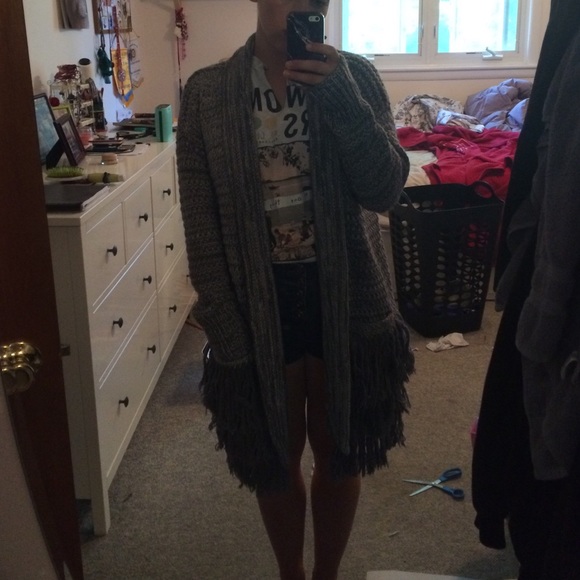 Banana Republic Fringe Sweater