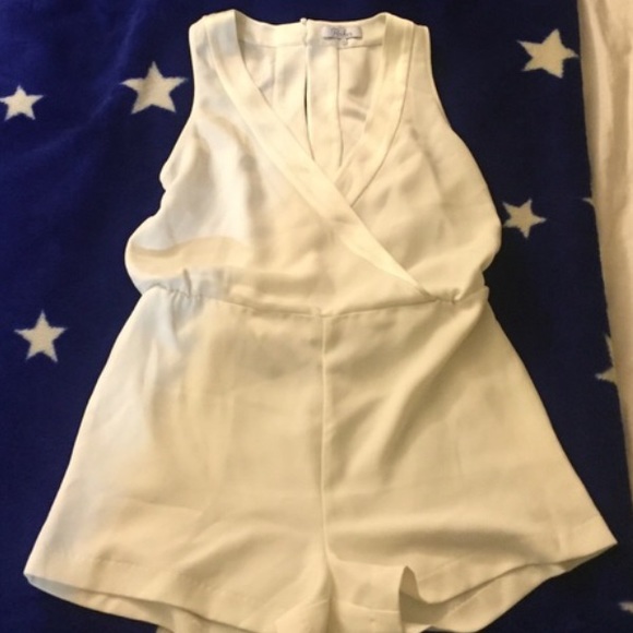 White Parker romper