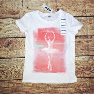 Girls ballerina t shirt