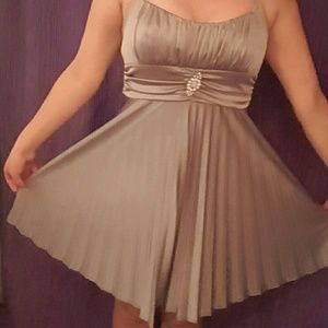 Silver homecoming/cocktail dress