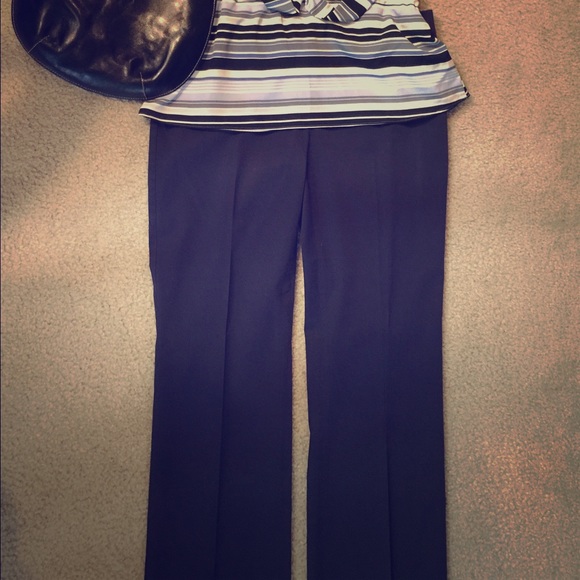 Ann Taylor navy pants size 2 TALL