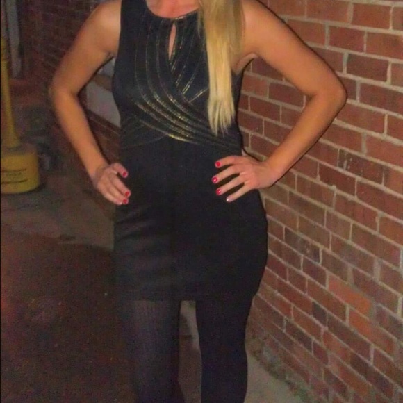 Black and Gold Dress 💃🏽👠