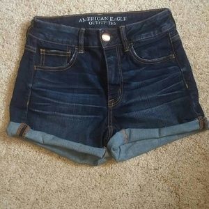 American eagle outfitters dark blue Jean shorts