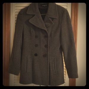 Jones New York Gray Peacoat
