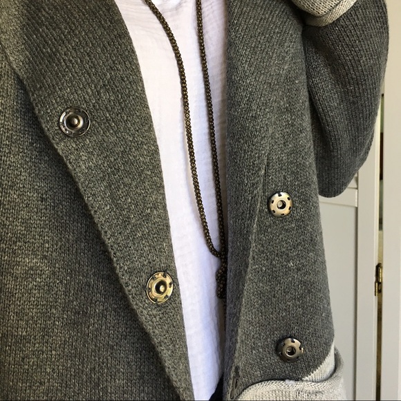 Sold• Two-Tone Sweater Jacket - Picture 2 of 4