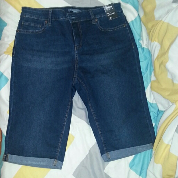 Dark wash Bermuda Shorts