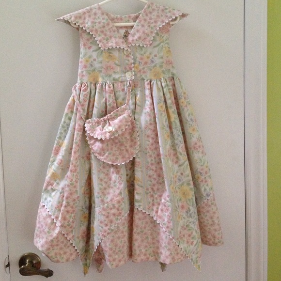 Spring Easter girls floral dress