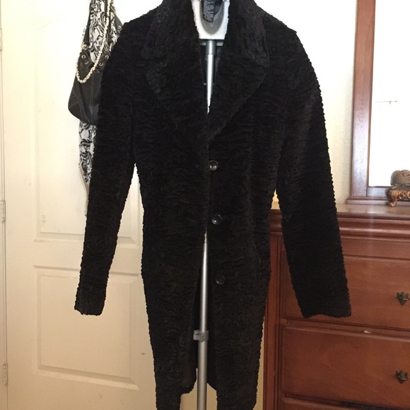 🌟Bebe long velour black jacket🌟