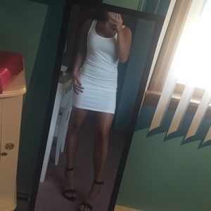 White body con dress