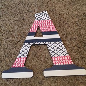 Patterned "A" letter