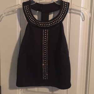 NWT black crop top