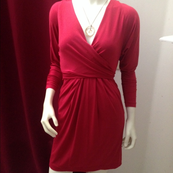 Red cocktail dress
