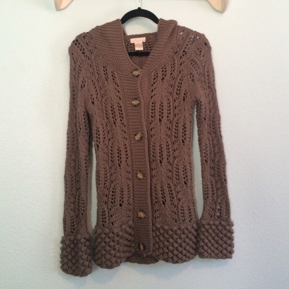 Brown knit sweater