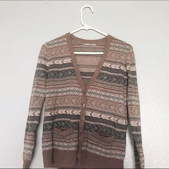 Tribal print cardigan