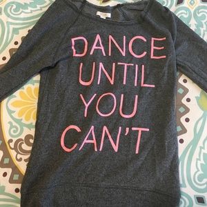 dELiA's "Dance Until You Can't" Sweater