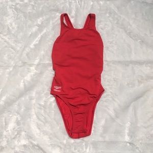 Speedo Red One Piece Swimsuit