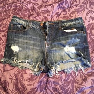 Dark Blue Jean Shorts