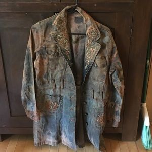 Hand dyed jacket
