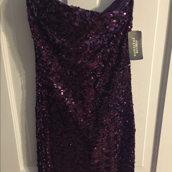 Sequin Cocktail Dress - Plum (Forever 21)